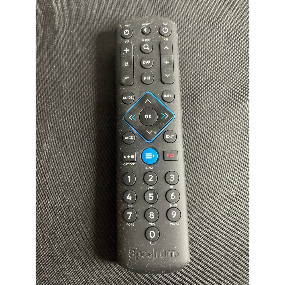 Spectrum MG3-1160 Cable Box Remote Control Black MG31160 DVR Guide TV Accessory